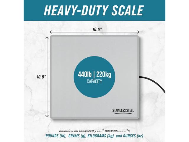 Smart Weigh 440lbs x 6 oz. Digital Heavy Duty Shipping and Postal Scale, with Durable Stainless Steel Large Platform