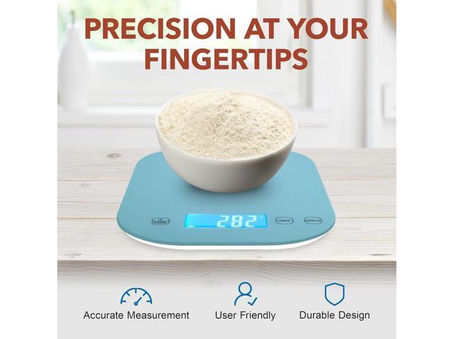 Smart Weigh Small Blue Food Scales for Kitchen Weight Loss Calorie Scale, Baking Kitchen Scales Digital Weight Grams and Ounces, Weight Watchers...