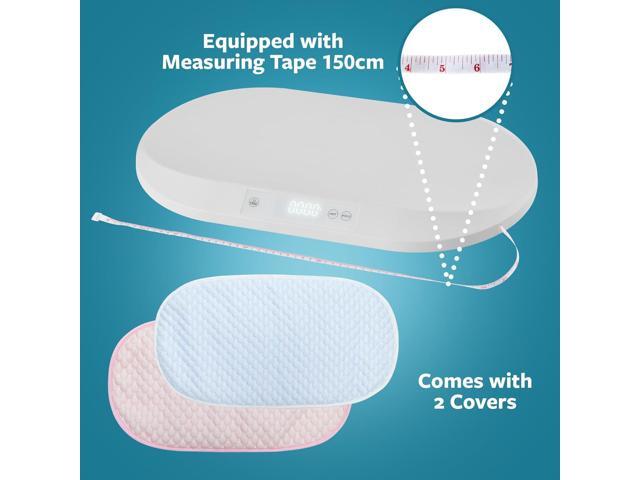 Smart Weigh Accurate Digital Baby and Pet Scale with Changing Pad Infant Weight Scale Cats Dogs Scales Weighing Newborns Touch Button High...