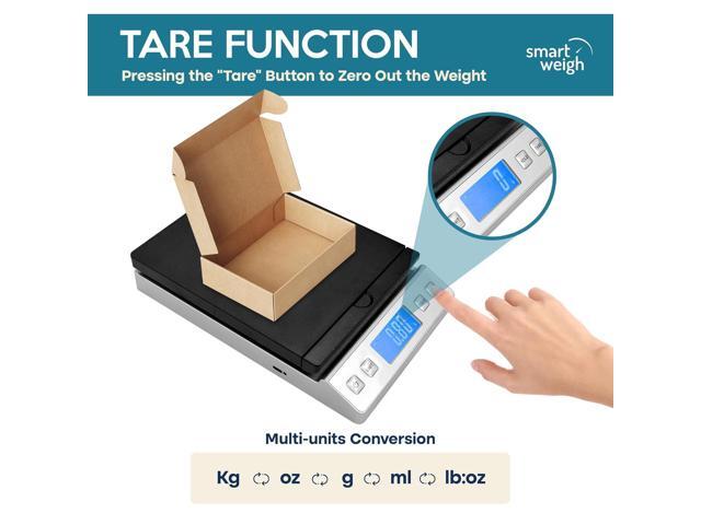 Smart Weigh All in 1 Digital Shipping Postal Scale 66LB 0.1oz Accurate Digital Postal Scale with Hold and Tare Function Ideal for Shipping Packages...