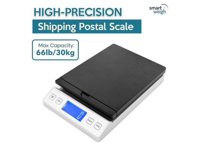 Smart Weigh All in 1 Digital Shipping Postal Scale 66LB 0.1oz Accurate Digital Postal Scale with Hold and Tare Function Ideal for Shipping Packages...
