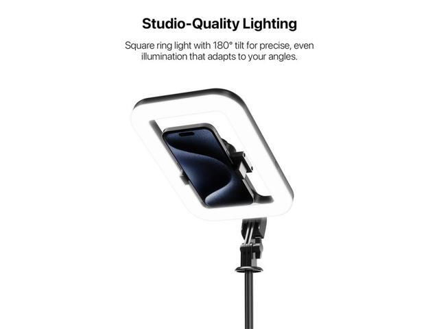 MYBAT PRO Selfie Ring Light with 72' Tripod Stand - Extendable Selfie Stick with Light for Phone, 9' LED Selfie Light with Aluminum Alloy Stand,...