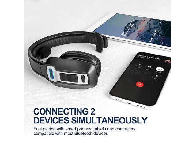 MYBAT PRO WorkFlow Bluetooth Headset With Noise Cancelling Microphone, Led Indicator & Mute Button Compatible With Most Wireless Devices, Work From...