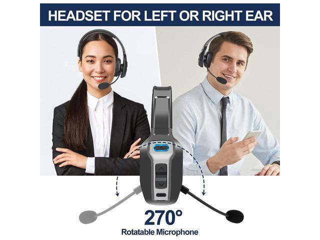 MYBAT PRO WorkFlow Bluetooth Headset With Noise Cancelling Microphone, Led Indicator & Mute Button Compatible With Most Wireless Devices, Work From...