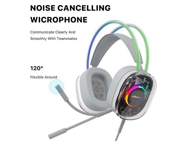 Echelon Wired Headphones, Gaming Headset with Microphone and Volume Control, On-Ear Headphones Corded Stereo USB-C Plug Headset for Smartphones...
