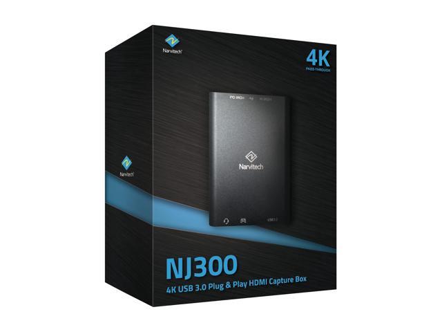 Narvitech NJ300 External Capture Card 4K60 Passthrough, 1080P60 Streaming & Recording, Ultra-Low Latency for PS5, PS4, Xbox Series X/S, PC & Mac,...