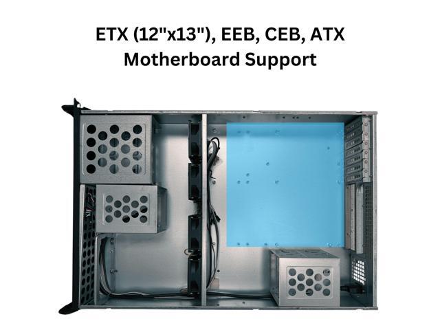 RACKOWL 2U Server Case, Rackmount Server Chassis; 8* HDD Bays (6*3.5' & 2*5.25'); E-ATX/CEB/EEB/ATX Mobo, Mid Fans 4* 80mm, Size:16.8* 3.5* 25.0'