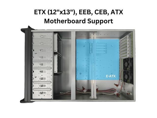 RACKOWL 4U Rackmount Server Case Chassis, 8*HDD Bays & 3*5.25' Devices, E-ATX/ CEB/ EEB/ ATX Mobo, Fan: Front 2*120mm, Mid 3*120mm, Rear 2*80mm,...