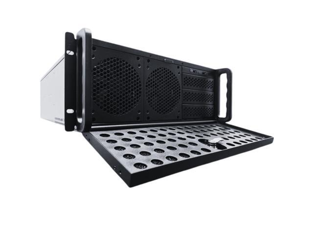 RACKOWL 4U Rackmount Server Case Chassis, 8*HDD Bays & 3*5.25' Devices, E-ATX/ CEB/ EEB/ ATX Mobo, Fan: Front 2*120mm, Mid 3*120mm, Rear 2*80mm,...