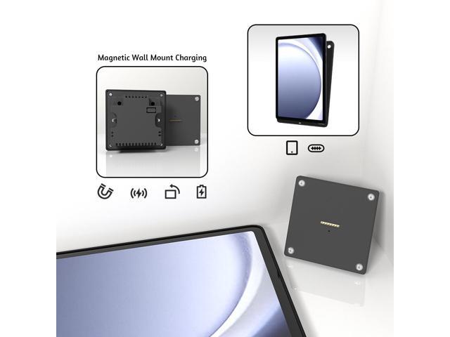 Zilvex Magnetic Wall-Mounted Charging System for Samsung Galaxy Tab A9 8.7-in Case and Stand with 15W Fast Charging Tablet