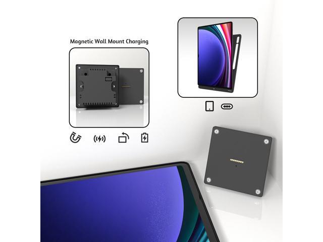 Zilvex Magnetic Wireless Charging Dock for Samsung Galaxy Tab S9 Ultra Wall-Mounted Stand with Protective Case