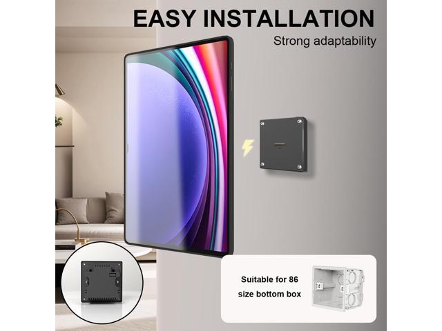 Zilvex Magnetic Wireless Charging Dock for Samsung Galaxy Tab S9 Ultra Wall-Mounted Stand with Protective Case