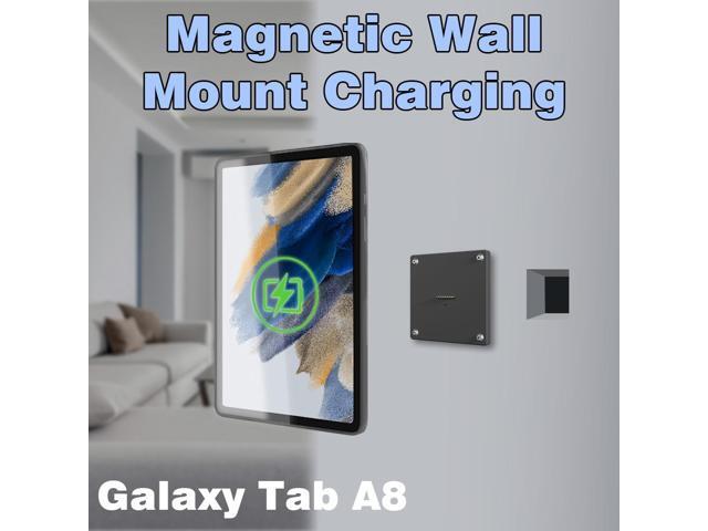 ZILVEX Wall-Mounted Magnetic Wireless Charging Dock with Protective Case and stand for Samsung Galaxy Tab A8