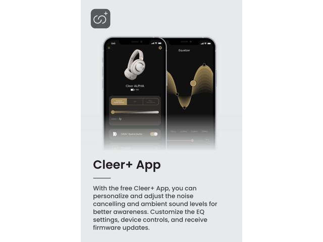 Cleer Audio Alpha Adaptive Active Noise Canceling Bluetooth Headphones, Dual-Microphone, Touch Controls, 35 Hr Battery Life, Multipoint Connection,...
