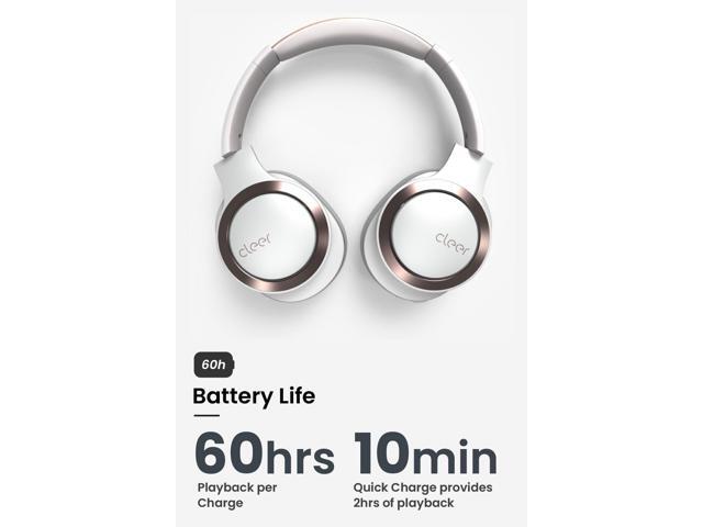 Cleer Audio Enduro ANC Noise Canceling Headphones, Bluetooth Multipoint Connection, Over-The-Ear Design with Mic, Crystal Clear Hands-Free Calling,...