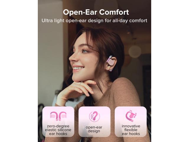 Cleer ARC 3 Open Ear Headphones - Dolby Audio, Snapdragon Sound True Wireless Earbuds, 50Hr Battery, Bluetooth 5.4, IPX 7, Multi-Point, Smart...