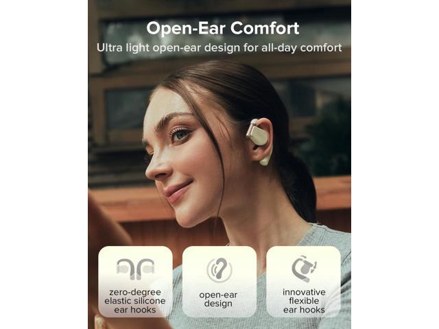 Cleer ARC 3 Open Ear Headphones - Dolby Audio, Snapdragon Sound True Wireless Earbuds, 50Hr Battery, Bluetooth 5.4, IPX 7, Multi-Point, Smart...