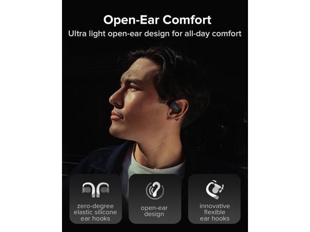 Cleer ARC 3 Open Ear Headphones - Dolby Audio, Snapdragon Sound True Wireless Earbuds, 50Hr Battery, Bluetooth 5.4, IPX 7, Multi-Point, Smart...