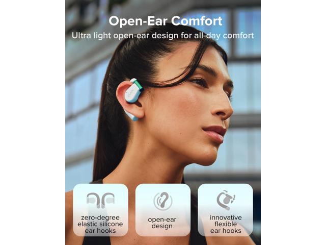 Cleer ARC 3 Open Ear Headphones - Dolby Audio, Snapdragon Sound True Wireless Earbuds, 50Hr Battery, Bluetooth 5.4, IPX 7, Multi-Point, Smart...