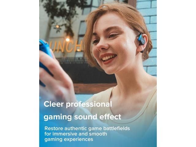 Cleer ARC 3 Gaming Earbuds - True Wireless Open Ear Headphones,Ultra-Low Latency,Snapdragon & Dolby Sound, Bluetooth 5.4, USB-C Dongle,50Hr...