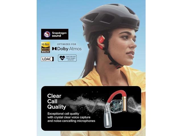 Cleer ARC 3 Sports Pro Open Ear Headphones - Dolby Audio, Snapdragon Sound True Wireless Earbuds,40Hr Battery, Bluetooth 5.4, IPX7,Heart Rate...