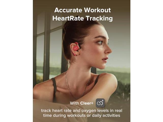 Cleer ARC 3 Sports Pro Open Ear Headphones - Dolby Audio, Snapdragon Sound True Wireless Earbuds,40Hr Battery, Bluetooth 5.4, IPX7,Heart Rate...