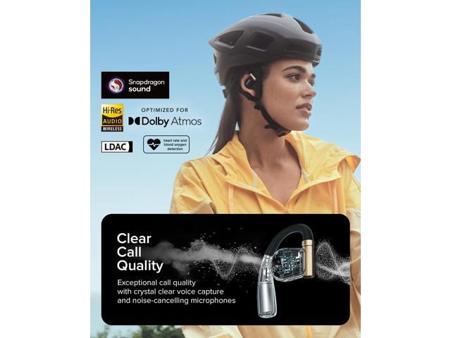 Cleer ARC 3 Sports Pro Open Ear Headphones - Dolby Audio, Snapdragon Sound True Wireless Earbuds,40Hr Battery, Bluetooth 5.4, IPX7,Heart Rate...