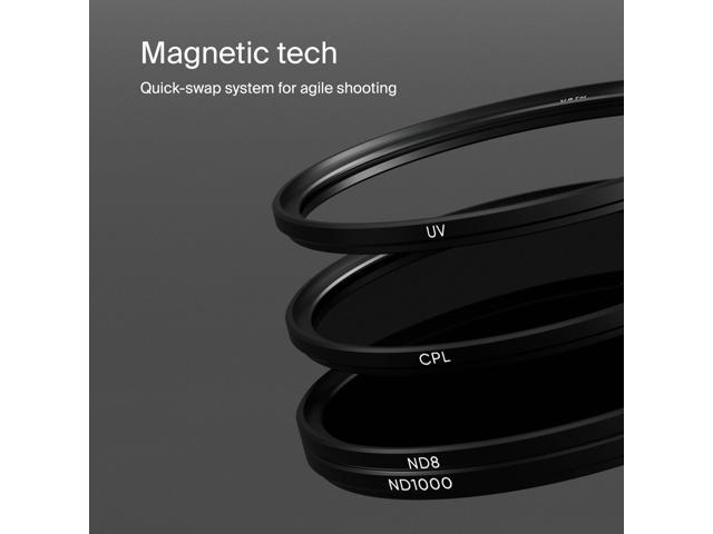 Urth 52mm Magnetic UV, Circular Polarizing (CPL), ND8, ND1000 Lens Filter Kit (Plus+)