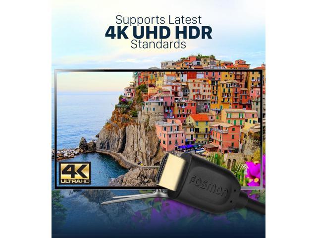 Fosmon 10ft 4K HDMI Cable, Gold-Plated Premium High Speed, HDMI 2.0 Cable 4K@60Hz/2160p Support 18Gbps