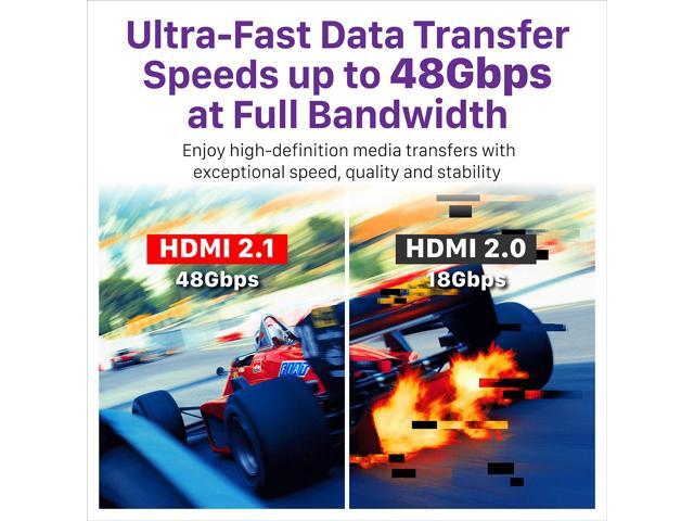 Fosmon 3-Port 8K HDMI 2.1 Switch with Remote Control, HDCP 2.3 Auto-Switching HDMI Switcher, 3x1 HDMI Splitter for PS5, Xbox X, Apple TV