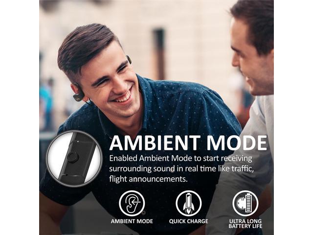 Bliiq Bluetooth Headphones [Hummingbird] Hifi Bass Stereo with Mic Water-resistant Wireless Sport Earphones -BLACK - image 3