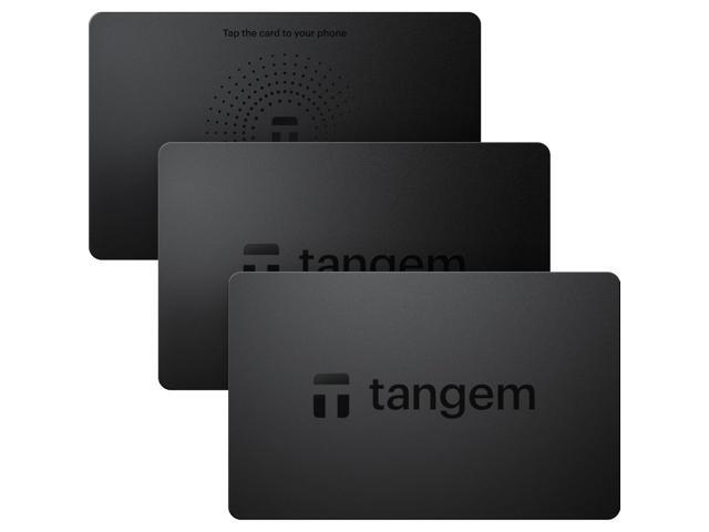 Tangem Wallet 2.0 3-Pack Crypto Hardware Wallet Cards, NFC Cold Storage, EAL6+ Secure Element, Seedless Backup, Bitcoin Ethereum NFT Wallet