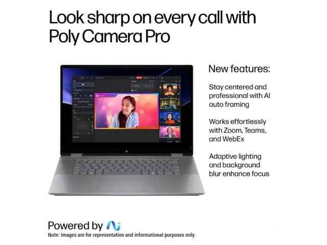 HP OmniBook X Flip 2-in-1 Copilot+ Laptop, AMD Ryzen AI 7-350, 24 GB LPDDR5x RAM, 4 TB PCIe SSD, 16' 2K (1920x1200) Touchscreen, AMD Radeon 860M,...