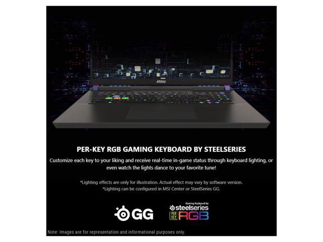 MSI Vector 17 HX Gaming Laptop, Intel i9-14900HX, 64 GB DDR5 RAM, 2 TB PCIe SSD, 17' QHD+ (2560x1600) 240Hz Display, Nvidia G-Force RTX 4080,...