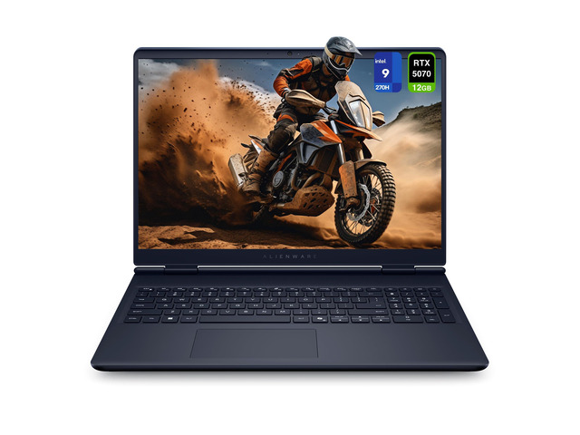 Alienware 16 Aurora Gaming Laptop, Intel 9-270H, 32 GB DDR5 RAM, 2 TB PCIe SSD, 16' WQXGA (2560x1600) 120Hz Display, Nvidia G-Force RTX 5070,...