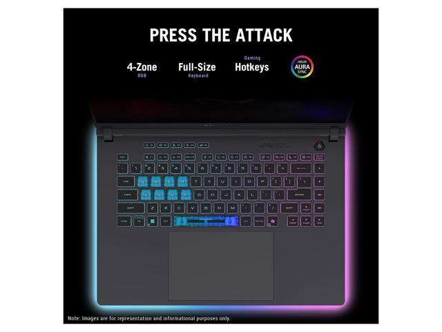 ASUS ROG Strix G16 Gaming Laptop, Intel i7-14650HX, 32 GB DDR5 RAM, 2 TB PCIe SSD, 16 FHD+ (1920x1200) Display, Nvidia G-Force RTX 5060, 4-Zone RGB...
