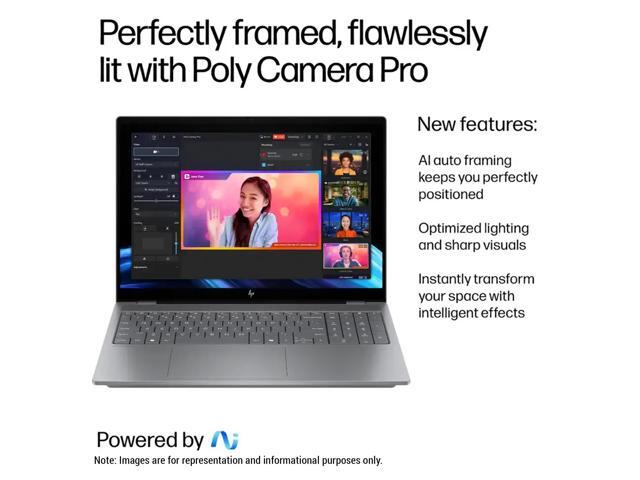 HP OmniBook X AI 16 Laptop, Intel Ultra 7-255H, 32 GB DDR5 RAM, 2 TB PCIe SSD, 16' 2K (2048x1280) OLED Touchscreen, Nvidia G-Force RTX 4050,...