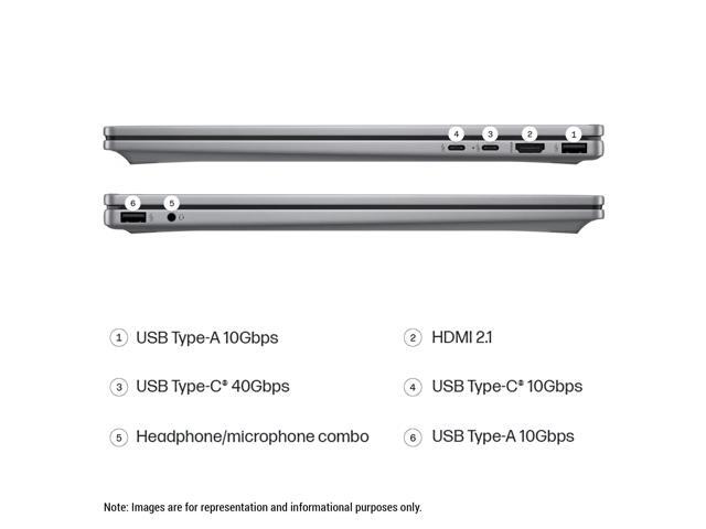 HP OmniBook X AI 16 Laptop, Intel Ultra 7-255H, 32 GB DDR5 RAM, 2 TB PCIe SSD, 16' 2K (2048x1280) OLED Touchscreen, Nvidia G-Force RTX 4050,...