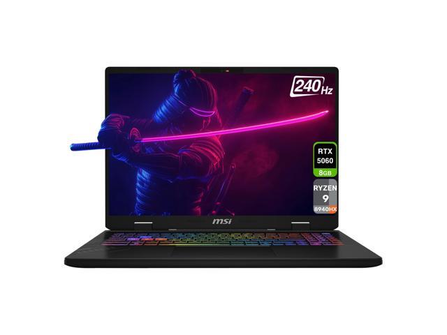 MSI Crosshair A16 Gaming Laptop, AMD Ryzen 9-8940HX, 32 GB DDR5 RAM, 2 TB PCIe SSD, 16'' QHD+ (2560x1600) 240Hz Display, Nvidia G-Force RTX 5060,...