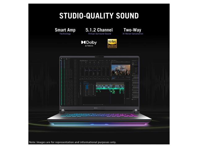 Asus ROG Strix G16 Gaming Laptop, Intel Ultra 9-275HX, 32 GB DDR5 RAM, 2 TB PCIe SSD, 16' 2.5K (2560x1600) 240Hz, Nvidia G-Force RTX 5060, 4-Zone...