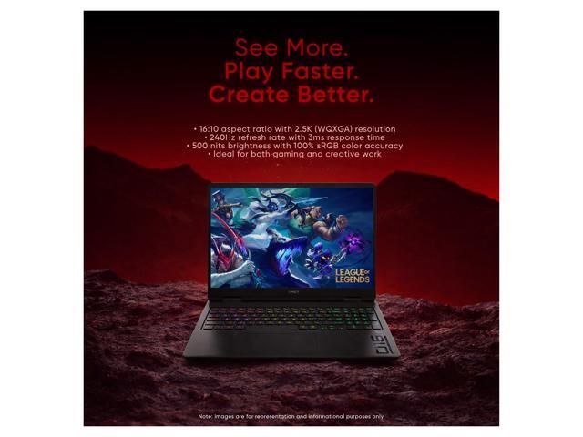 HP OMEN 16 Slim Gaming Laptop, Intel Ultra 9-285H, 96 GB DDR5 RAM, 2 TB PCIe SSD, 16' WQXGA (2560x1600) 240Hz, Nvidia G-Force RTX 5070, RGB Backlit...