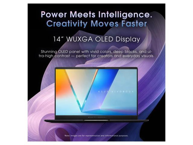 Asus Vivobook S14 Copilot+ Laptop, Intel Ultra 7-258V, 32 GB LPDDR5X RAM, 2 TB PCIe SSD, 14' WUXGA (1920x1200) OLED Display, Intel Arc Graphics,...