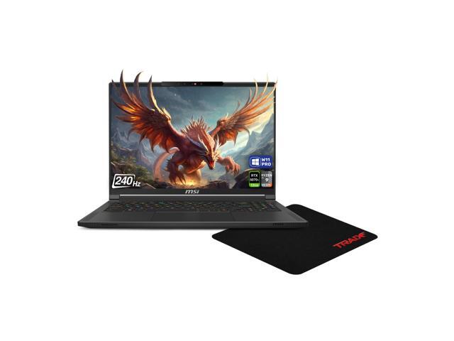 MSI Stealth A16 AI+ Gaming Laptop, AMD Ryzen AI 9 HX-370, 32 GB LPDDR5x RAM, 4 TB PCIe SSD, 16' QHD+ (2560x1600) 240Hz, Nvidia G-Force RTX 5070Ti,.