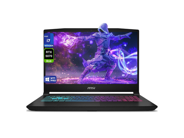MSI Katana 15 HX Gaming Laptop, Intel i7-14650HX, 64 GB DDR5 RAM, 4 TB PCIe SSD, 15.6' QHD (2560x1440) 165Hz Display, Nvidia G-Force RTX 5070,...