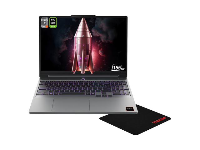 Lenovo LOQ Gaming Laptop, AMD Ryzen 7-250, 32 GB DDR5 RAM, 1 TB PCIe SSD, 15.3' WUXGA (1920x1200) 165Hz, Nvidia G-Force RTX 5060, 1-Zone RGB...