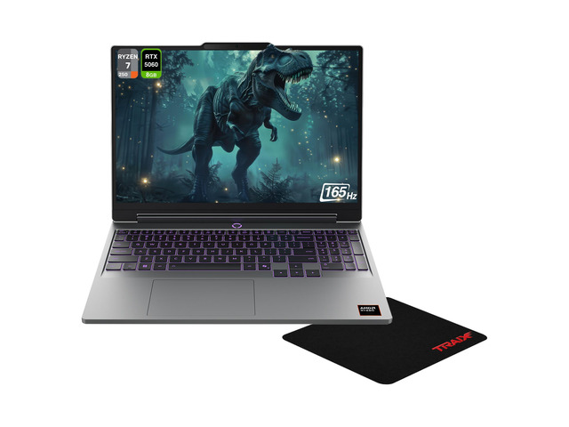 Lenovo LOQ Gaming Laptop, AMD Ryzen 7-250, 16 GB DDR5 RAM, 1 TB PCIe SSD, 15.3' WUXGA (1920x1200) 165Hz, Nvidia G-Force RTX 5060, 1-Zone RGB...