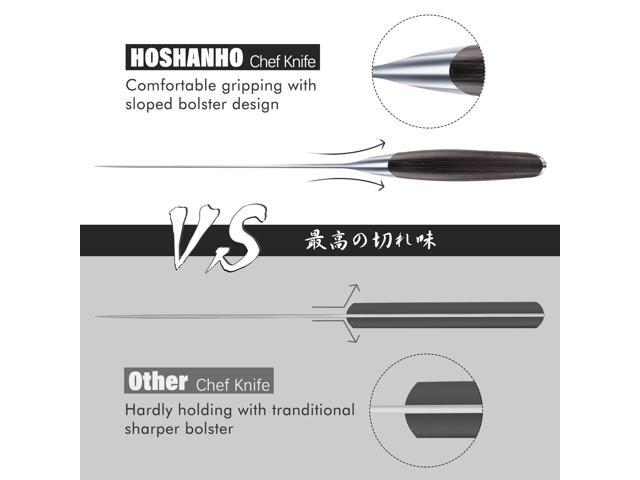 HOSHANHO Kitchen Knife in Japanese Steel AUS-10, High-Class Chef's Knife 8 inch Professional Cooking Knife, Non-slip Ultra Sharp Knife with...