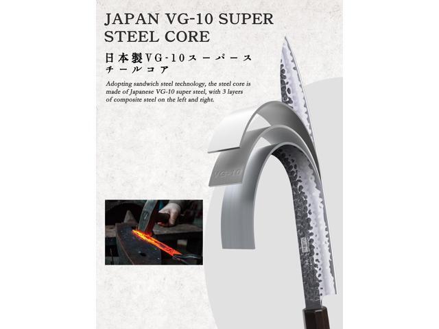 HOSHANHO Sushi Knife 10 Inch, Hand Forged VG10 Super Steel Yanagiba, Japanese Sashimi Kitchen Chef Knife for Cutting Sushi & Fish Filleting