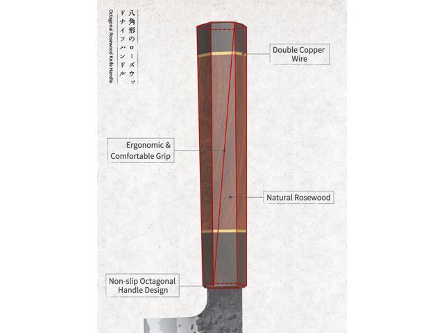 HOSHANHO 8 Inch Japanese Gyuto Chef Knife, 7 Layers High Carbon Steel VG-10 Kitchen Knife, Professional Hand Forged Cooking Knife with Ergonomic...