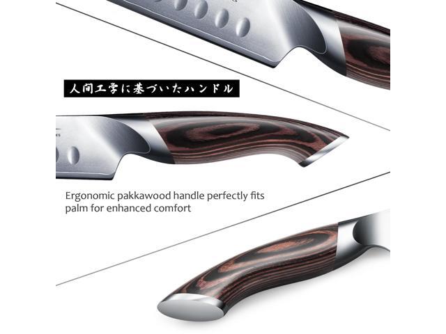 HOSHANHO Carving Knife 12 Inch, Japanese AUS-10 Slicing Knife with Ergonomic Pakkawood Handle, Razor Sharp Brisket Knife for Meat Cutting, BBQ, Turkey